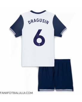 Tottenham Hotspur Radu Dragusin #6 Echipament de Fotbal Replică 2024-25 Copii Acasa (+ Șorturi)